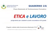 TRAINING QUADERNO PNTF 2 - ETICA e LAVORO