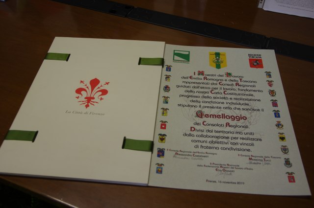  GEMELLAGGIO CONSOLATI :TOSCANA -EMILIA ROMAGNA