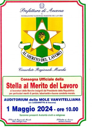 01/05/2024 - CONSEGNA STELLE AL MERITO DEL LAVORO