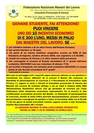 12° Concorso "Scuola-Lavoro-Sicurezza" 