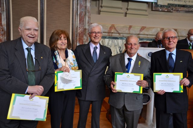 BENEMERENZA MAGISTRALE:  I PRIMI 7 INSIGNITI