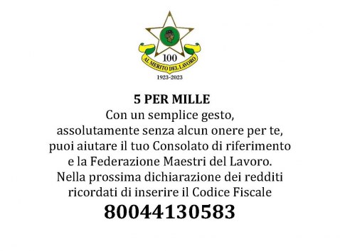 DONA IL TUO 5 PER MILLE ALLA FEDERAZIONE