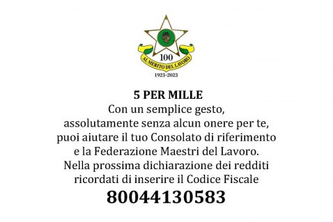 5 PER MILLE: L’IMPEGNO DEI MAESTRI