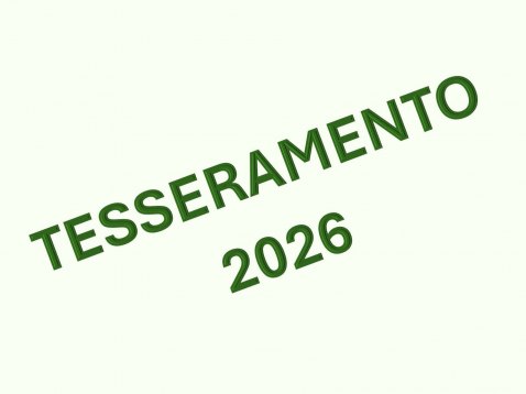 IN CORSO IL TESSERAMENTO 2026